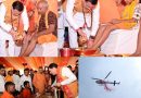 पुष्पवर्षा और चरण प्रक्षालन से धामी ने किया शिवभक्त कांवड़ियों का अभिनंदन