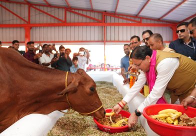 मुंमं धामी ने खटीमा में 7 करोड़ की गौशाला का किया उद्घाटन, एक अरब के शिलान्यास