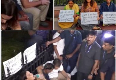 अंकिता भंडारी के माता-पिता इंडिया गेट पर, CBI जांच तक दुष्यंत को गवर्नरशिप का विरोध